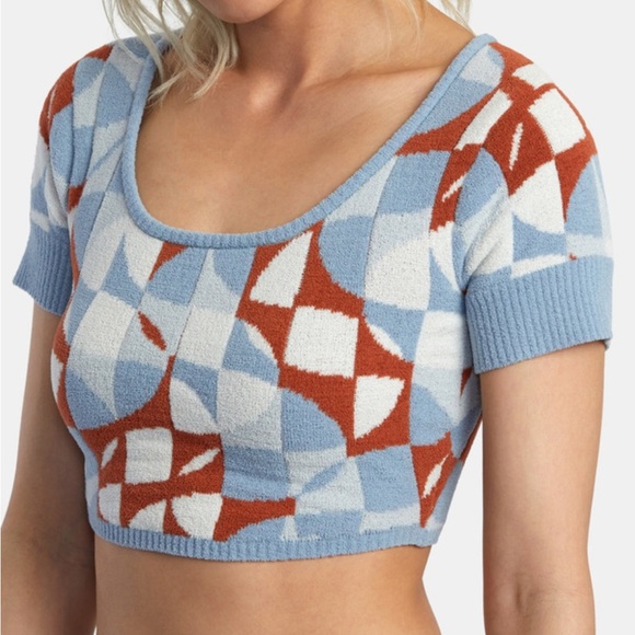 RVCA Geode Knit Crop Top - Picture 1 of 12